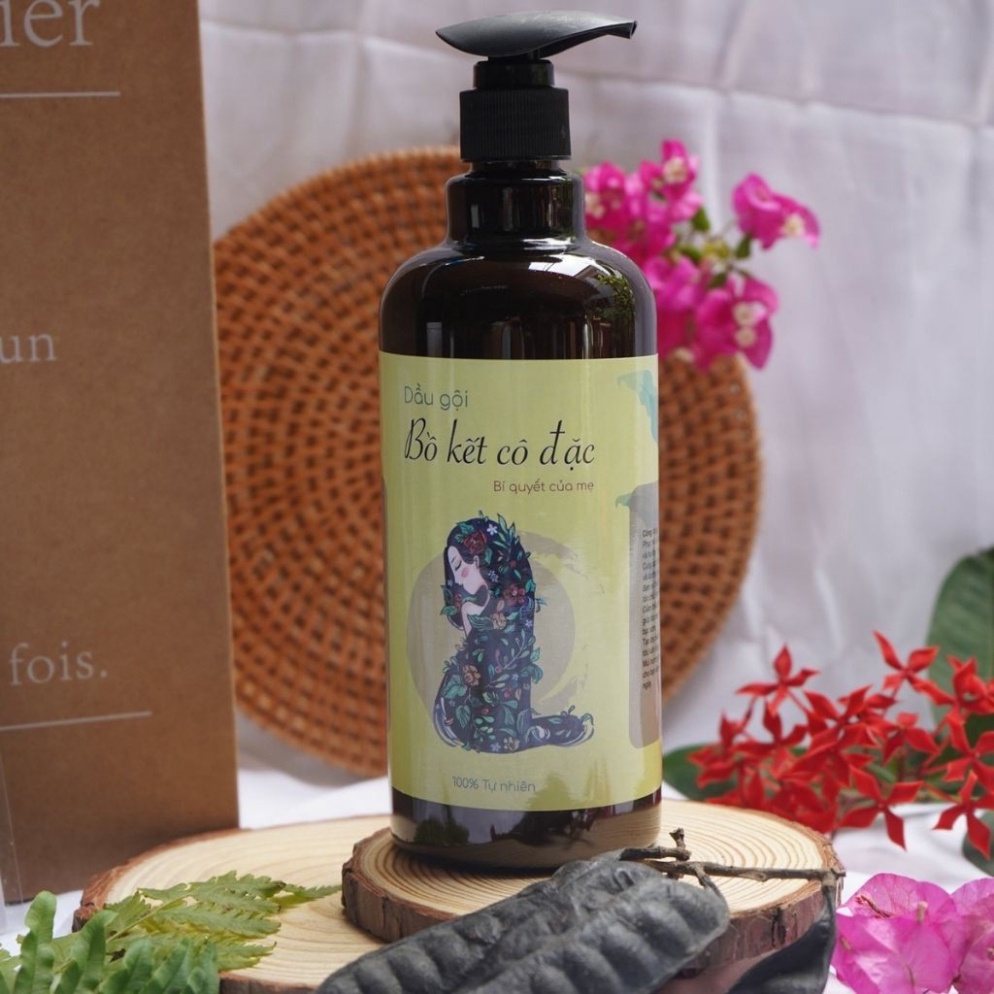 Dầu Gội Thảo Dược Handmade giảm gàu, nấm, ngứa, rụng tóc 500ml