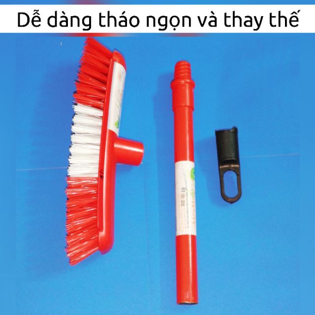 Cây chà sàn nước cán 34cm - Dụng cụ vệ sinh sàn nước (giao màu ngẫu nhiên)