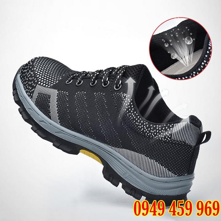 Giày Bảo Hộ Lao Động Nam Thể Thao - Chống Đinh Chống Cắt - Chống Tĩnh Điện - Tặng Kèm Tất Chân 2022