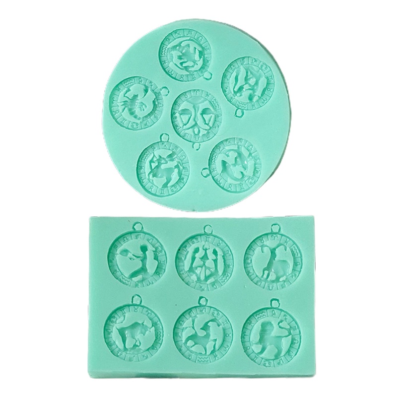 Khuôn Silicone Làm Móc Khóa Hình 12 Chòm Sao