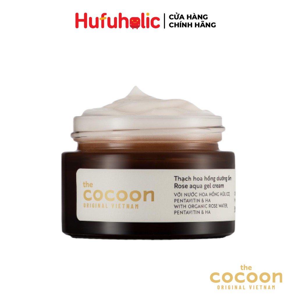 Thạch hoa hồng COCOON dưỡng ẩm Rose Aqua Gel Cream 30ml COCN09