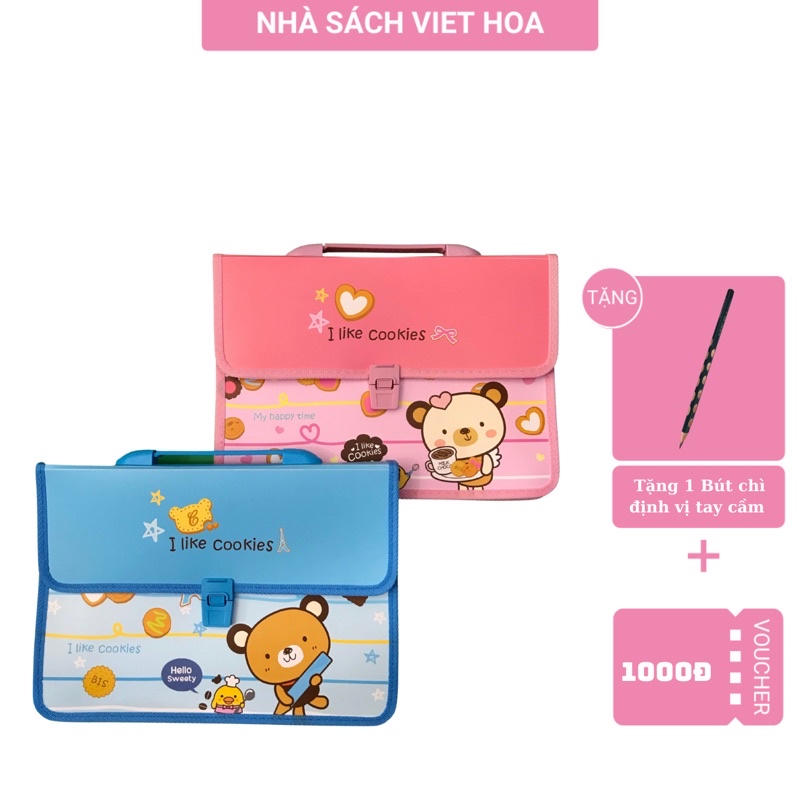 Cặp đựng tài liệu, đồ dùng học tập_Cặp học thêm Cao cấp Deli