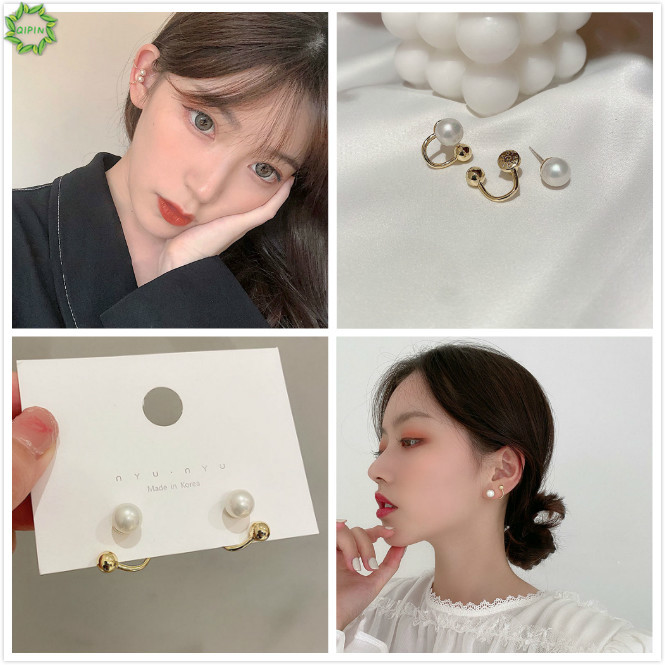 Đôi khuyên tai kim loại phong cách cổ điển thời trang cho nữ