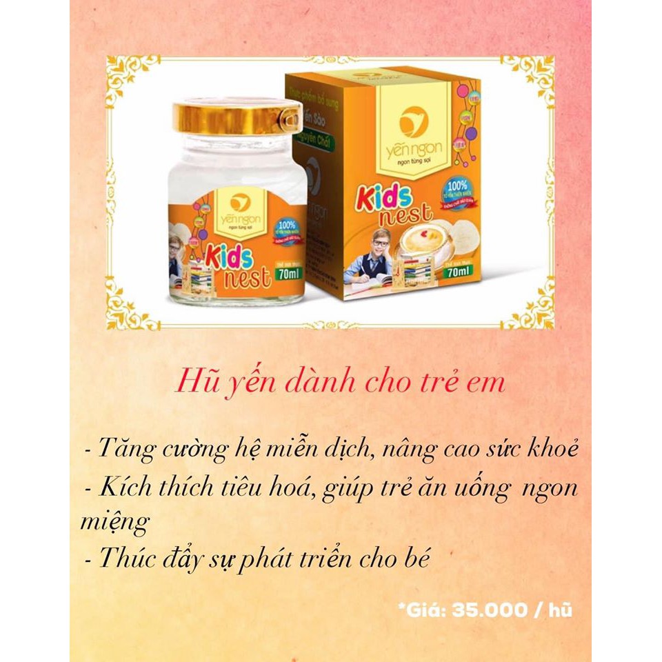 Yến Ngon trẻ em KID NEST | Thế Giới Skin Care