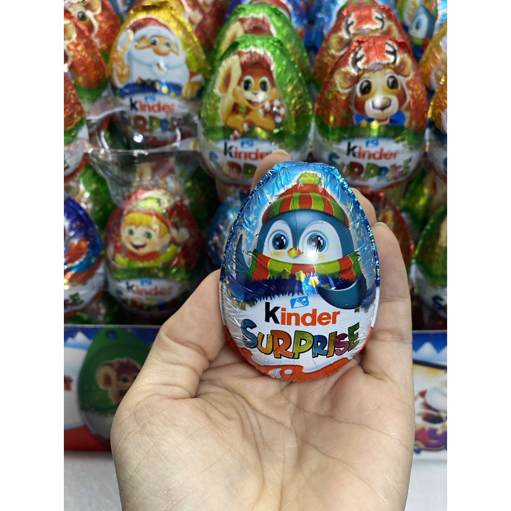 Trứng  socola Kinder sữa Surprise 20gr và 100gr  có đồ chơi- Đức