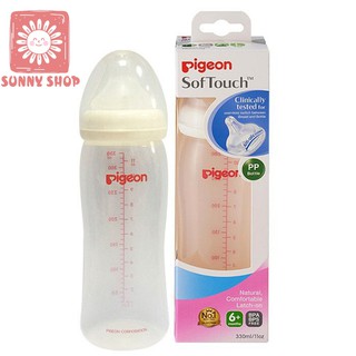 Bình sữa Pigeon cổ rộng PP PLUS 330ml