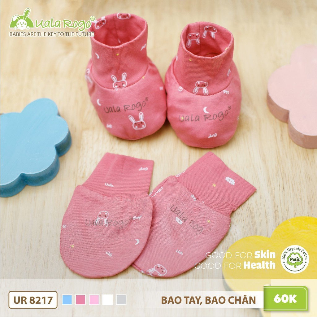 UR 3026. Set bao tay chân vải sợi tre mát rượi ngôi sao