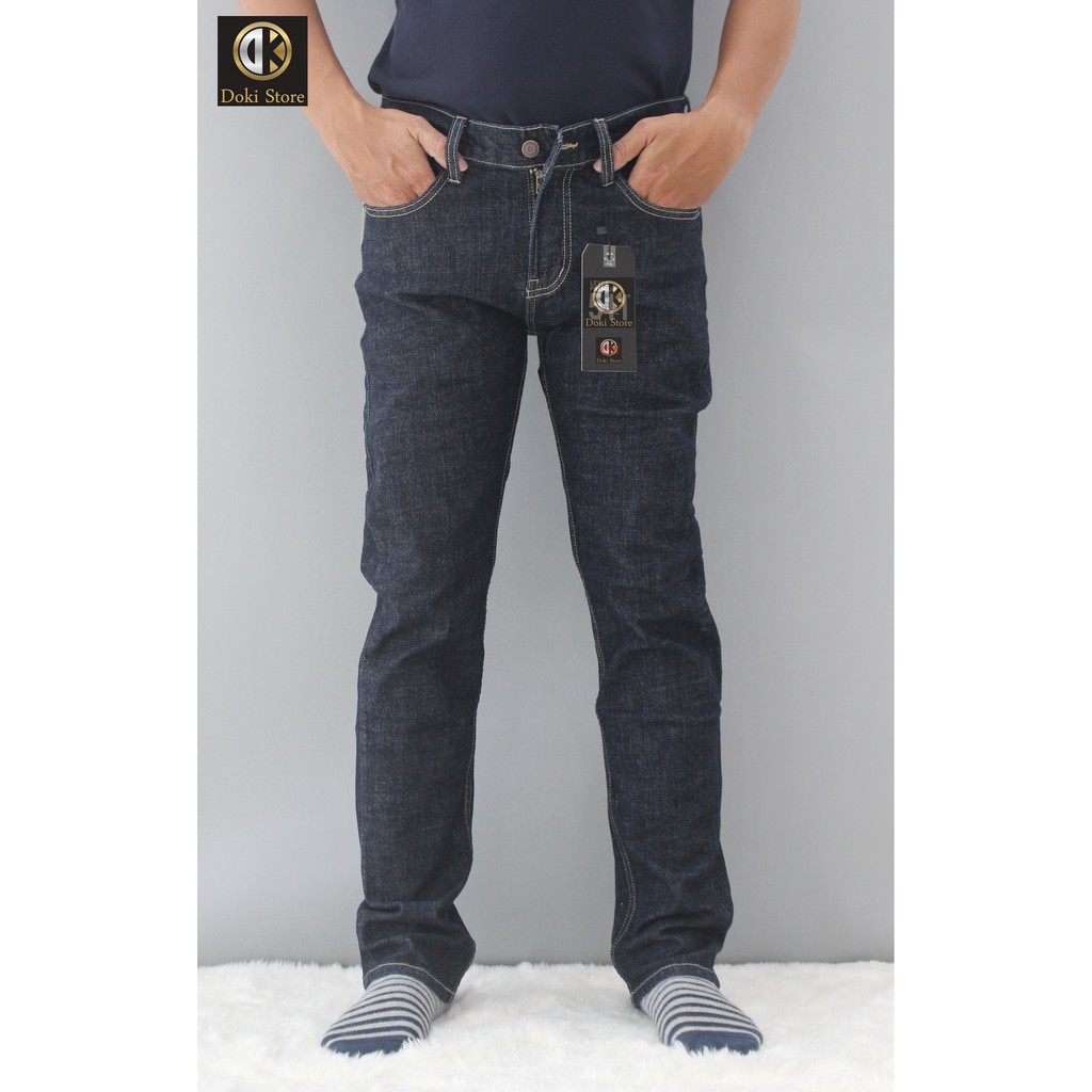 Quần Jean Nam Cao Cấp Màu Đen Tiêu, Quần Bò Nam Chất Vải Co Giãn Thoải Mái, DOKI DT-01 | BigBuy360 - bigbuy360.vn