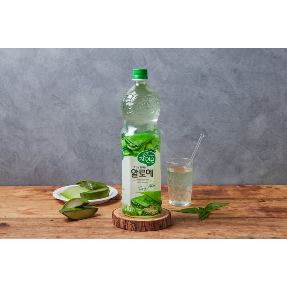 [WOONGJIN] NƯỚC LÔ HỘI  1.5L- [웅진] 자연은알로에  1.5L