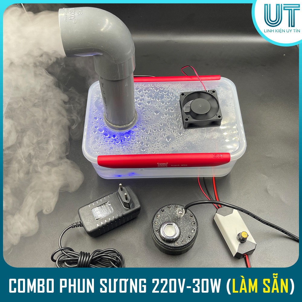 COMBO Phun Sương tạo hơi nước 220V 30W- Làm mát tạo ẩm, làm phong lan