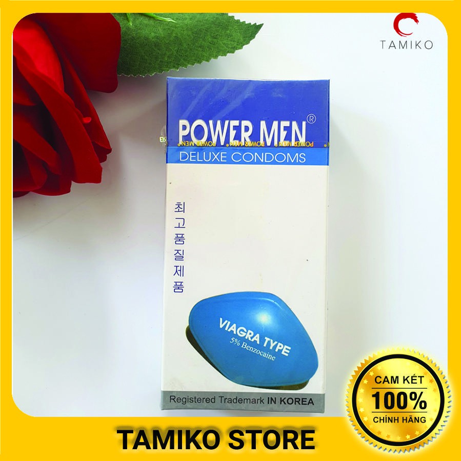 [ CHÍNH HÃNG ] Bao Cao Su Powermen Viagra Type - Siêu Mỏng, Kéo Dài Thời Gian Quan Hệ - Xuất xứ Hàn Quốc- Hộp 12 Cái