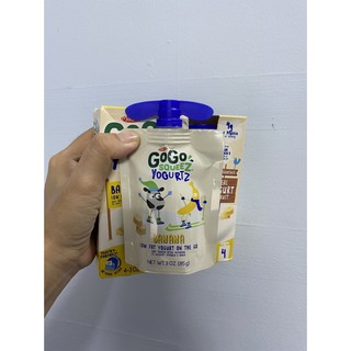 [HÀNG MỸ BAY AIR] Sữa chua trái cây cho bé ăn dặm Gogo Squeeze 85gr.