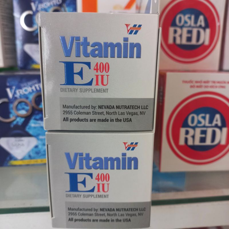 Nhập khẩu chính hãng Viên uống Vitamin E của Mỹ  hộp 60v Vitamin &amp; minerals hộp 60 viên