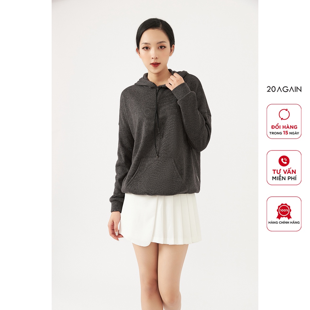 Áo hoodie nữ dài tay 20AGAIN, phong cách ulzzang, chất nỉ dày dặn ATA2172