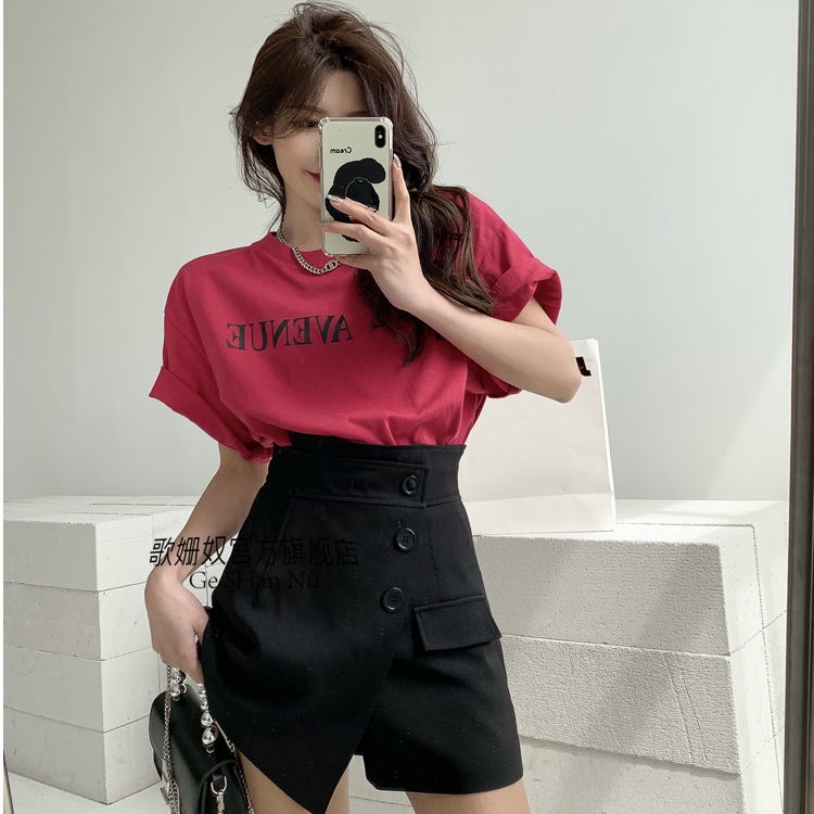 Light familiar style women's suit leisure fashion Hong Kong flavor 2022 new a-word wide-leg skirt women's two-piece suit in summer
