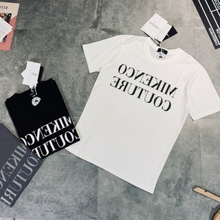 Áo thun tay lỡ unisex Couture chữ ngực MOSSSHOP - Áo phông nam nữ phong cách hàn quốc ulzzang form rộng 65kg