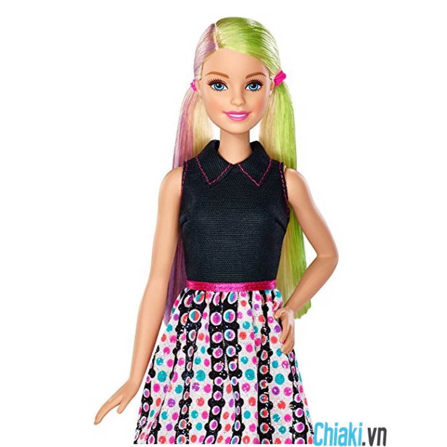 Búp Bê Barbie Thời Trang Tóc Sắc Màu DHL90