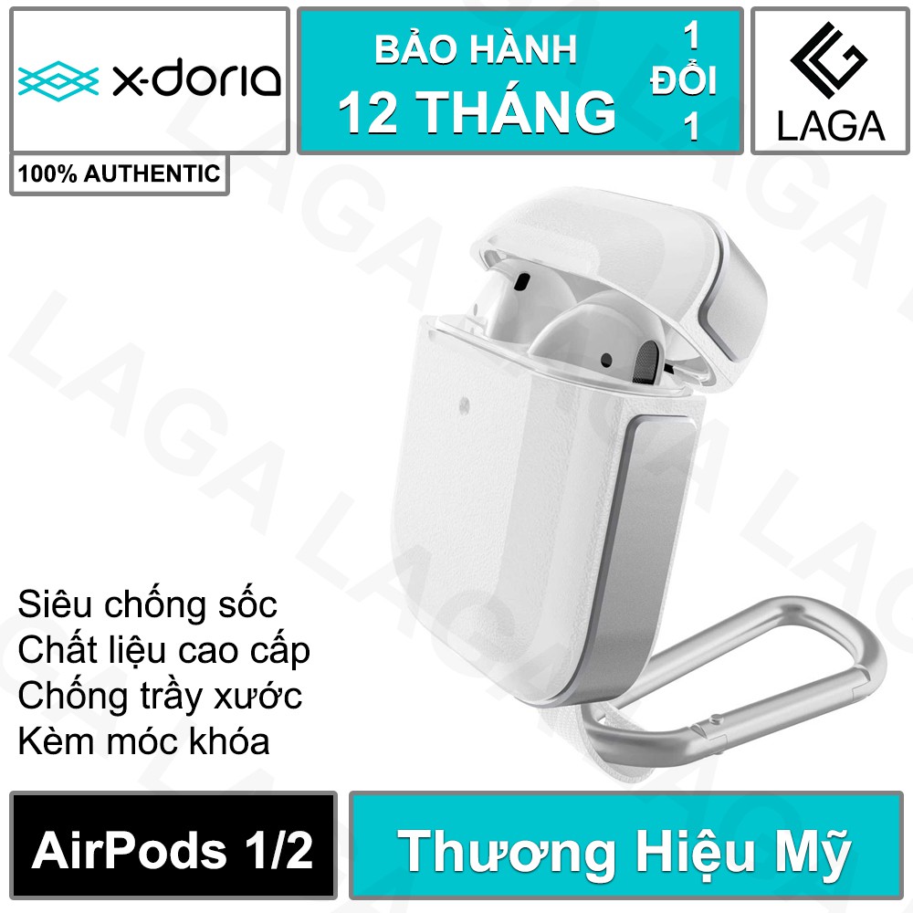 Vỏ Ốp X-Doria Defense Trek AirPods 1 / 2 | Siêu Chống Sốc | Siêu Bảo Vệ