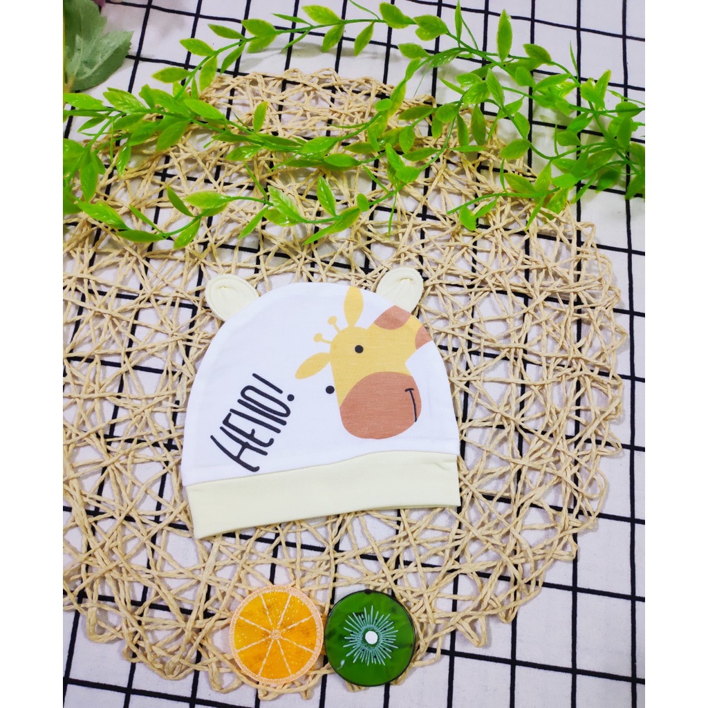 Xả kho mũ sơ sinh Moon chất Petit siêu mềm mịn thấm hút mồ hôi tốt cho bé