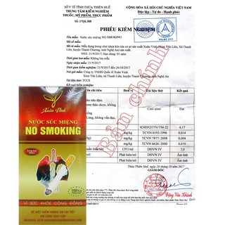 Cai thuốc lá No smoking Xuân vinh