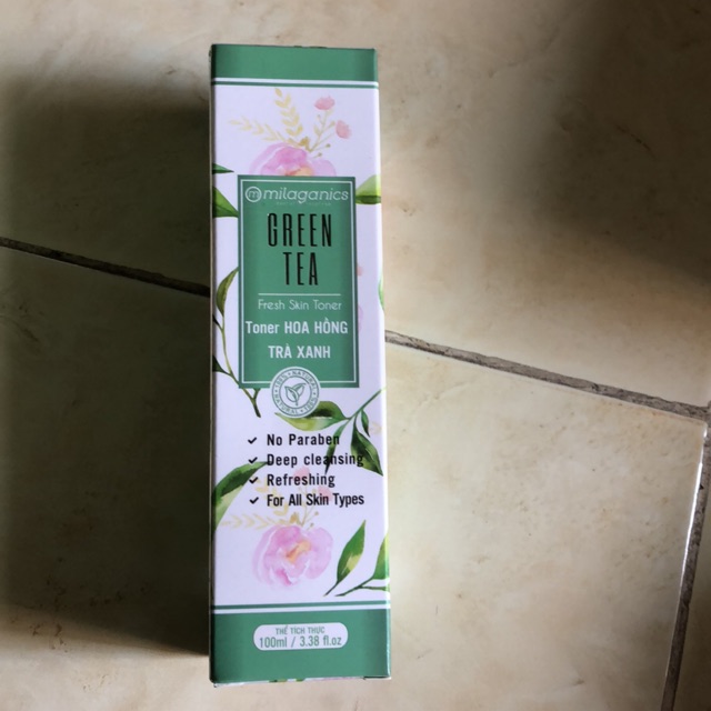 Toner hoa hồng trà xanh milaganics