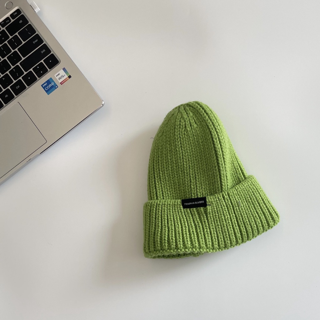 Mũ len chóp cao đơn màu cho bé trên 2 tuổi M878