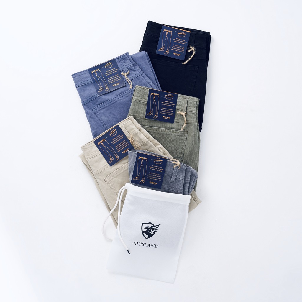 Quần kaki Jeans nam chất dệt chìm co giãn bộ nhiều màu | BigBuy360 - bigbuy360.vn