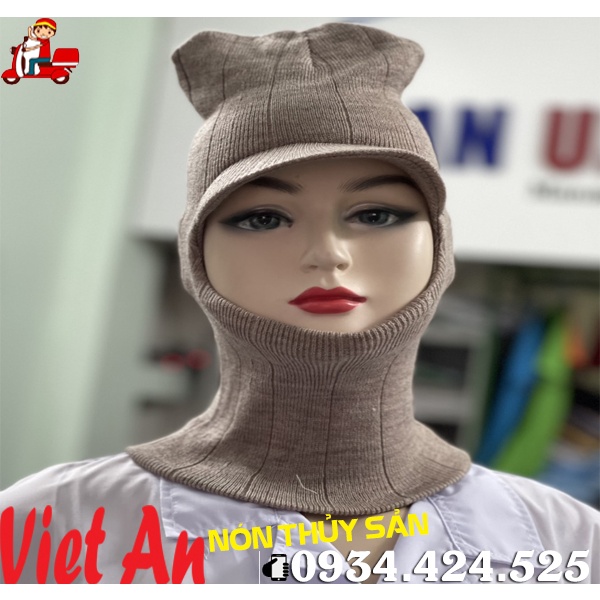 NÓN LEN KHO LẠNH MÀU KEM _ HÌNH CHỤP THẬT