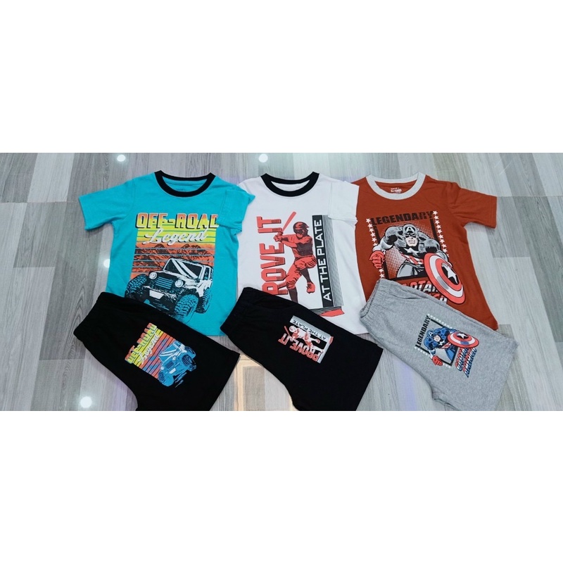 Bộ bé trai cotton lên từ vải dư size đại plaec