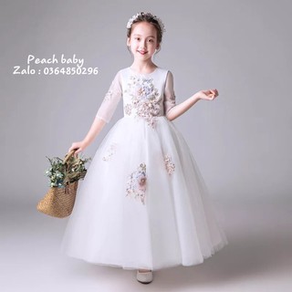 (SIÊU SALE) ĐẦM TRẮNG DÀI TAY LỬNG CAO CẤP