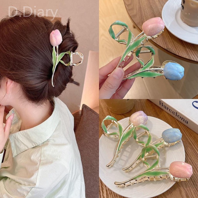 Kẹp Tóc Hình Hoa Tulip Thời Trang Hàn Quốc 2022 Cho Nữ