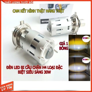 Đèn pha led bi cầu 2 màu cos vàng pha trắng