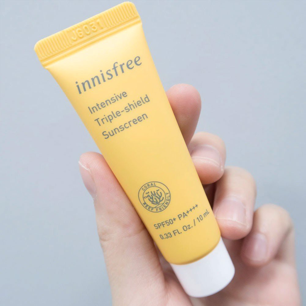 [Mini 10ml] Kem Chống Nắng Chống Trôi, Điều Chỉnh Tông Da Innisfree Intensive Triple Shield Sunscreen SPF50+/PA++++