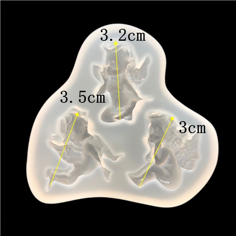 Khuôn nhựa resin họa tiết thiên thần xinh xắn để làm đồ thủ công