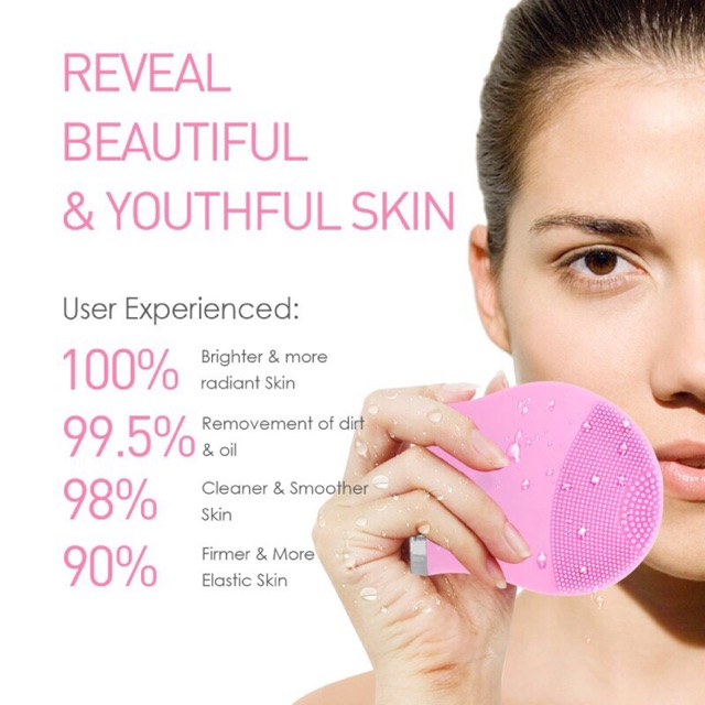 MÁY RỬA MẶT SILICONE ELECTRIC FACIAL CLEANSER NỘI ĐỊA TRUNG