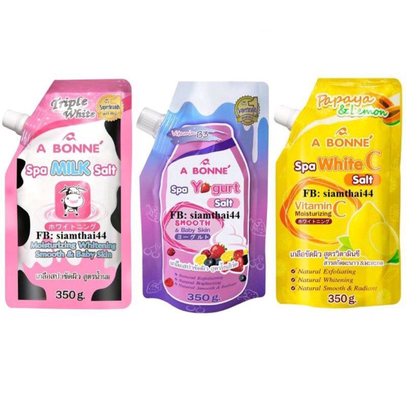 Muối Tắm Sữa Bò Tẩy Tế Bào Chết Có Tem Nhập Khẩu Chính Hãng💖FREESHIP💖 Muối Tắm Bò A Bonne Spa Milk Salt Thái Lan 350gr