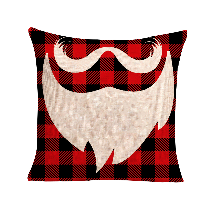Vỏ bao gối bằng vải lanh cho sofa/giường ngủ phong cách Giáng sinh
