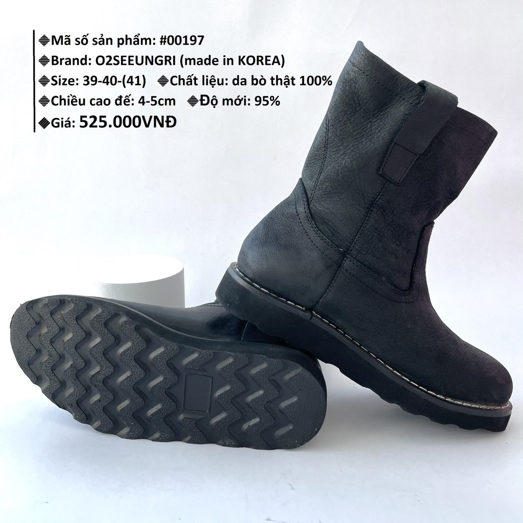 giày bốt (boots) 2hand size 39-40