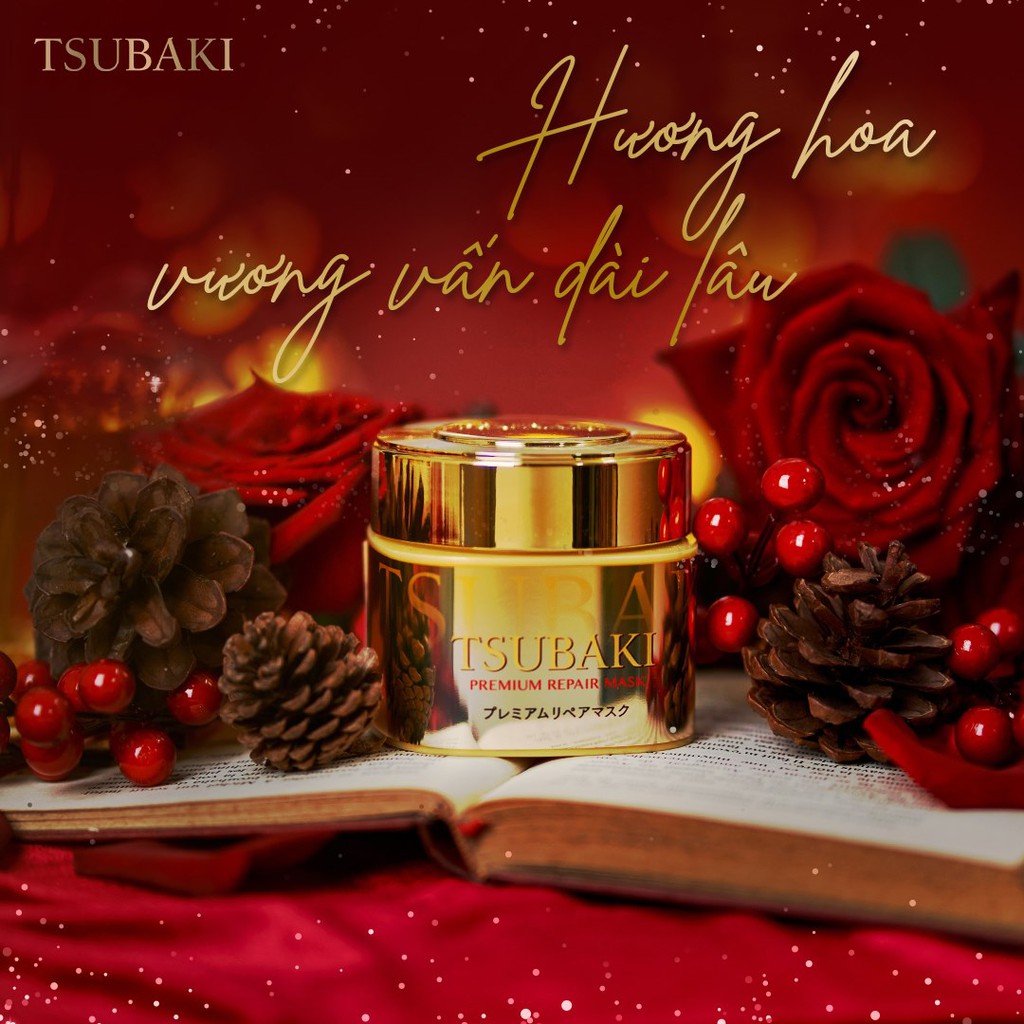 Mặt Nạ Dưỡng Tóc Cao Cấp Phục Hồi Hư Tổn Cao cấp Nhật Tsubaki Chính hãng Muasambamien Phân phối