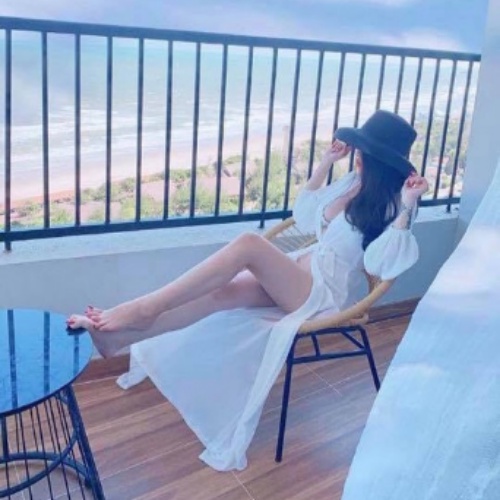 Áo choàng đi biển chất voan đẹp dáng dài KONKUN AK01