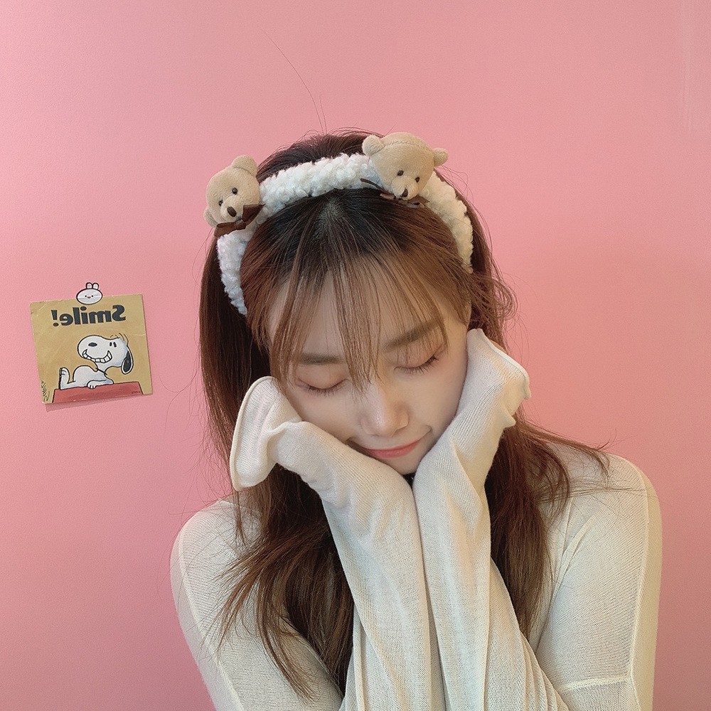 Băng Đô Cài Tóc Hình Tai Thỏ Và Gấu Đáng Yêu B0039