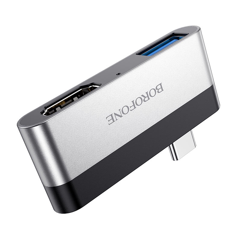 Hub chuyển BOROFONE DH2 (TYPE-C to HDMI, USB 3.0) - Chính hãng chất lượng cao Điện thoại, Laptop