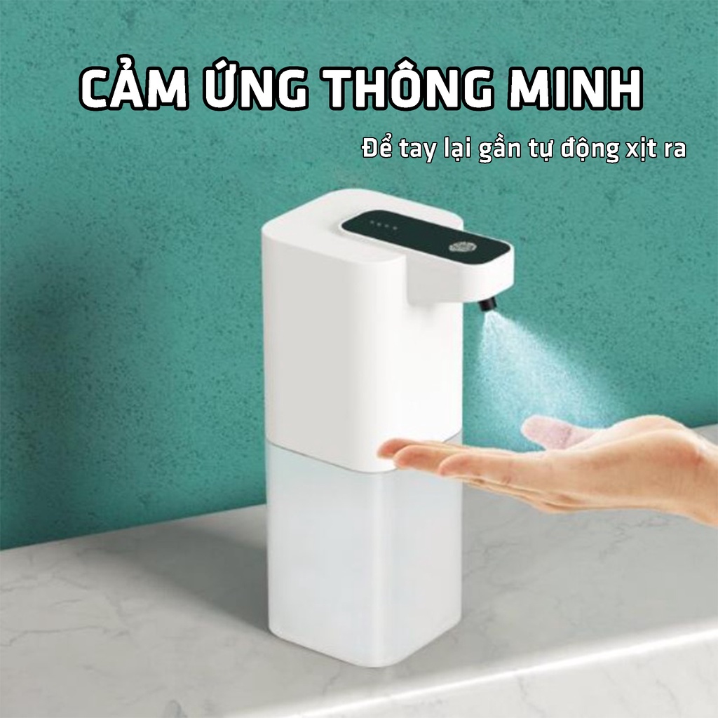 Máy Đựng Xà Phòng Rửa Tay Dung Tích 400ml Tự Động Cảm Ứng Thông Minh Chất Lượng Cao