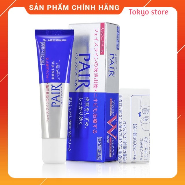 [HÀNG NHẬT CHIÍNH HÃNG] ❤️Kem trị mụn Pair Acne W Cream 24g❤️❤️❤️