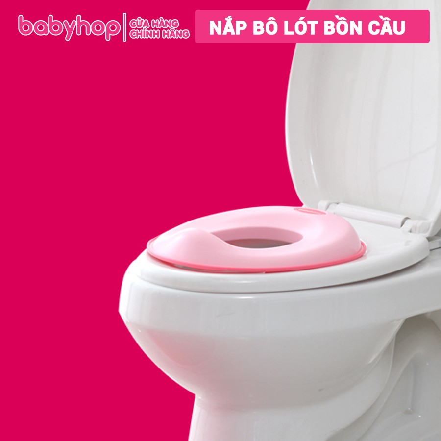 Nắp thu nhỏ bồn cầu Babyhop cho bé đi vệ sinh tự lập nắp lót vệ sinh cao cấp BH-12 tháng