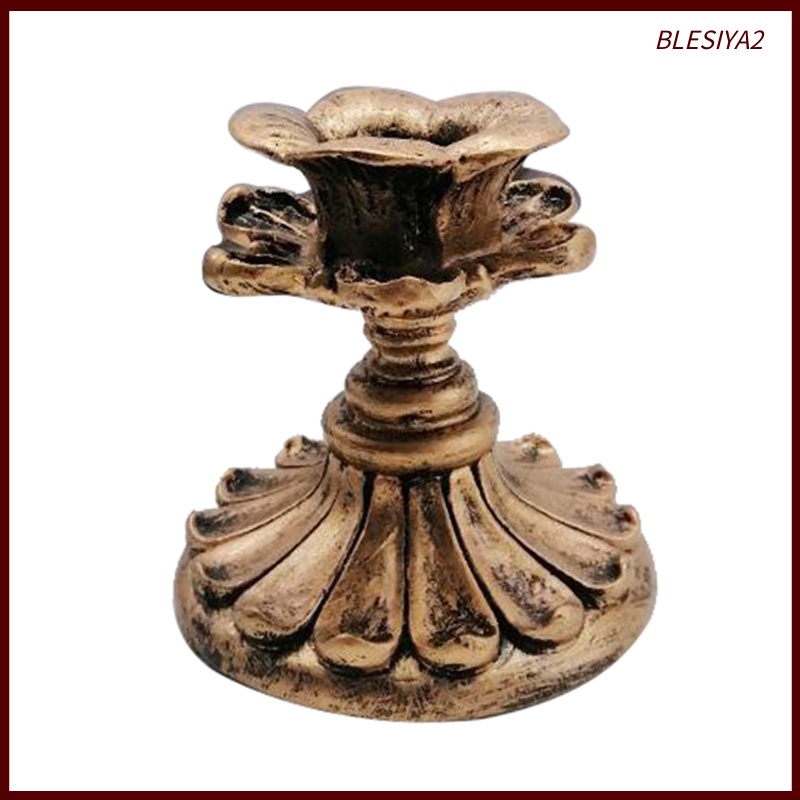 Rustic Shabby Chic Pillar Candle Holder Candlestick for Church 8x8x8.5cm