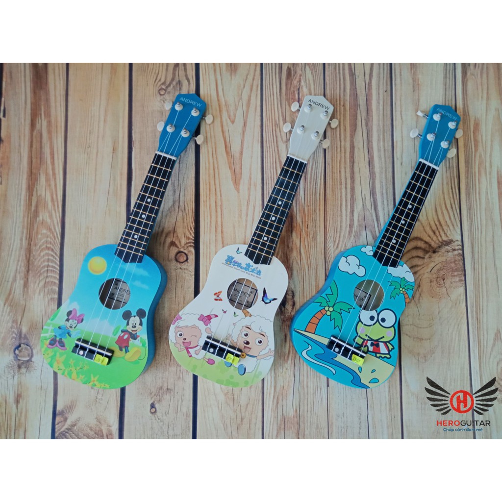 Ukulele Soprano màu hình