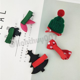 NOEL - Set 5 cặp kẹp tóc Noel siêu đáng yêu đẹp độc (có 4 set để lựa chọn)