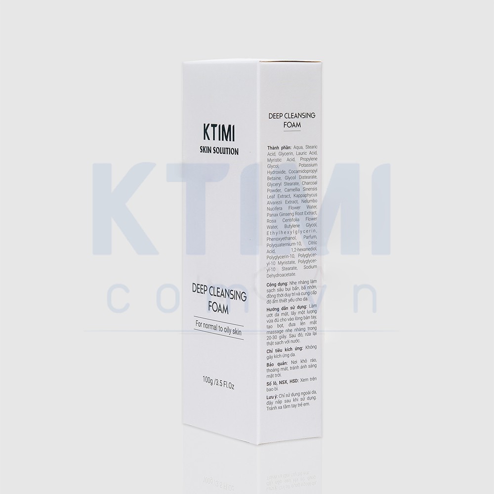 Sữa rửa mặt dịu nhẹ cho da nhờn mụn Deep Cleansing Foam Ktimi