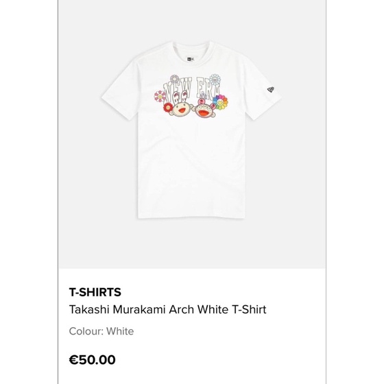 Áo New Era x Takashi Murakami trắng/đen